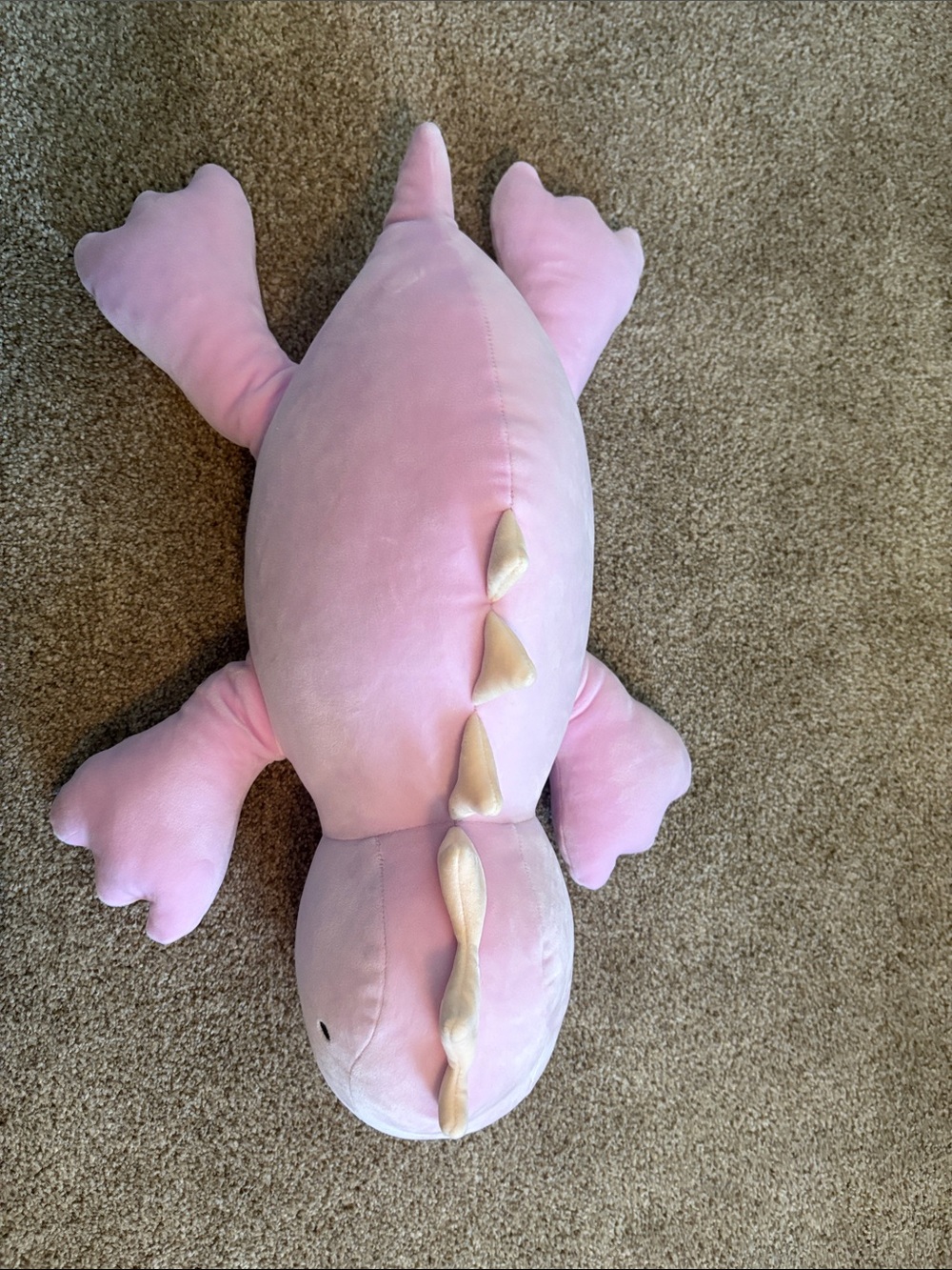 Pink Plush Aquatic Dinosaur Toy - Soft Pet Fish Decor